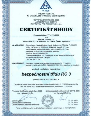 Certifikat Shody